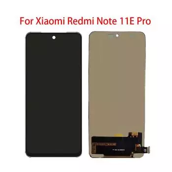 TFT ЖК-экран для Xiaomi Redmi Note 11E Pro, ЖК-дисплей, дигитайзер сенсорного экрана, дигитайзер ЖК-экрана, полная сборка TFT чёрный
