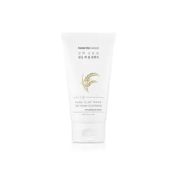 THANK YOU FARMER Rice Pure Clay Mask To Foam Cleanser 150 мл
