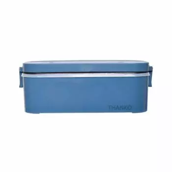 THANKO Rice Small For One Super Fast Lunch Box Рисоварка, Размер, Человек, Плита, Белый/Сакура/Индиго (Индиго)