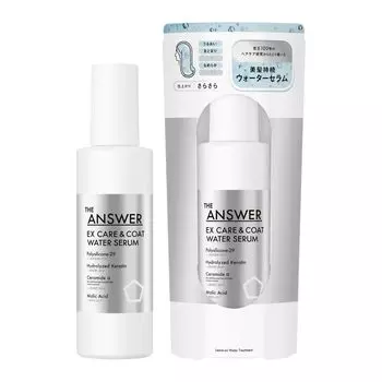 THE ANSWER EX Care Coat Water Serum 190 мл с гладким финишем и не требующим смывания серебряный