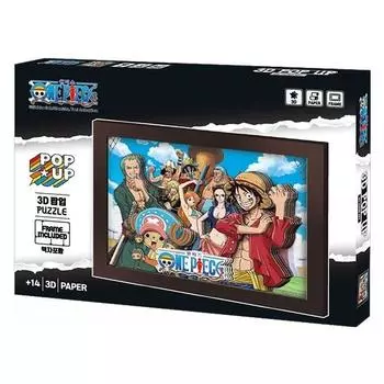 The beginning of the 3D popup puzzle One Piece adventure