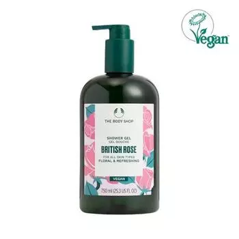 The Body Shop Гель для душа «Британская роза» 750 мл (вегетарианский)