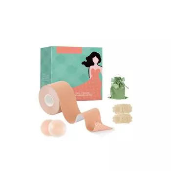 The Chess-lifting And Slimming Patch Set Is Waterproof And Sweat-proof, Suitable For Full-cup Dress And Sports One Size белый
