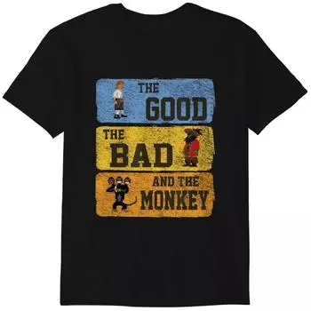 The Good The Bad And The Monkey Vintage Island Funny T-Shirt Classic T-shirt 4XL