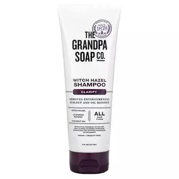 The Grandpa Soap Co., Шампунь с экстрактом гамамелиса, очищающий, подходит для всех типов волос, 8 жидких унций (237 мл)