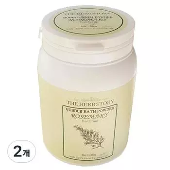The Herb Story Пена для ванн с розмарином, большая емкость, 1000 г, 2 шт.