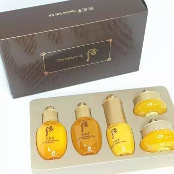 The History of Whoo Gongjinhyang 5 шт. Специальный подарочный набор Дорожный набор, увлажняющий, корейская косметика, Kbeauty, образец