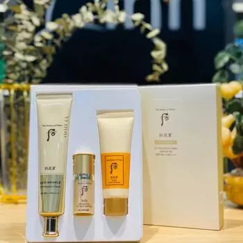 The history of whoo Gongjinhyang Anti-Wrinkle UV Protective Cream Special Set, Антивозрастной, Увлажняющий, Корейская косметика, Kbeauty, образец