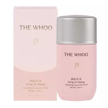 The History of Whoo Gongjinhyang Soo Hydrating Sunscreen Fluid SPF50+ PA+++ 60ml Korean Herbal UV Protection Sun Cream K-Beauty 60ml