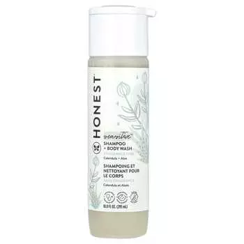 The Honest Company, Шампунь + гель для душа Purely Sensitive, без отдушек, 10,0 жидких унций (295 мл)
