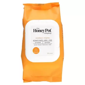 The Honey Pot Company, Простые салфетки, без отдушек, 30 шт.