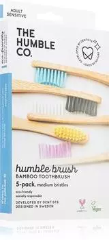 The Humble Co. Brush Adult Brosse Dents En Bambou Medium TU прозрачный
