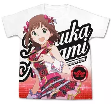 THE IDOLMSTER THE IDOLMSTER One for All Харука Амами Полная графическая футболка Белый размер:S