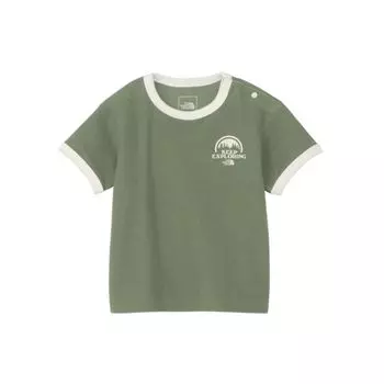 The North Face B Latch Pile Ringer Футболка с коротким рукавом, Зеленая, Размер 80