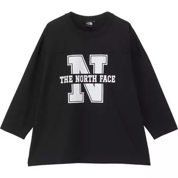 The North Face Футбольная футболка с рукавом 3/4 размера L, черная,