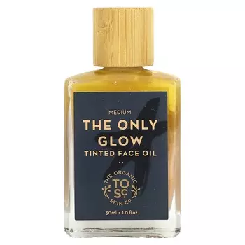 The Organic Skin Co., The Only Glow, тонирующее масло для лица, среднее, 1 жидкая унция (30 мл)