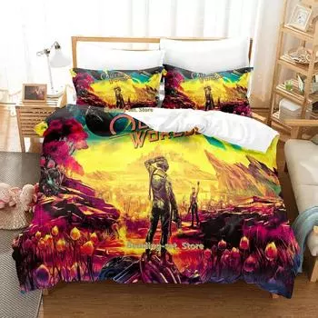 The Outer Worlds Bedding Set Single Twin Full Queen King Size Bed Set Adult Kid Bedroom Duvetcover Sets Anime Parure de lit Bed 70x133cm 2pcs