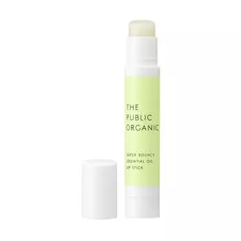 The Public Organic Essential Oil Moisturizing Lip [Super Bouncing] 100% натуральный [цитрусово-цветочный аромат] бальзам для губ с маслом ши, сделано в Японии, 3,3 г