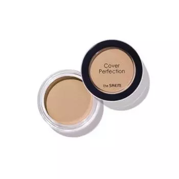 The Saem Консилер Cover Perfection Pot, 01 Прозрачный бежевый, 1 шт.