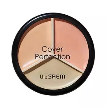 The Saem Cover Perfection Triple Pot Concealer 13,5 г, 01 Корректный бежевый, 1