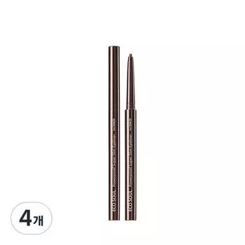 Подводка для глаз Saem Eco Soul Power Proof Ultra Slim Eyeliner 0,1 г, шоколадно-коричневый цвет, 4 шт.