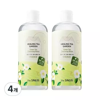 Очищающая вода с зеленым чаем The Saem Healing Tea Garden, 500 мл, 4 шт.