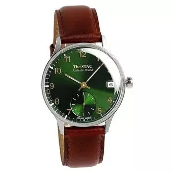 [The Stack] Наручные часы STAC Made in Japan Domestic, 36 мм, классические зеленые, мужские, женские, унисекс