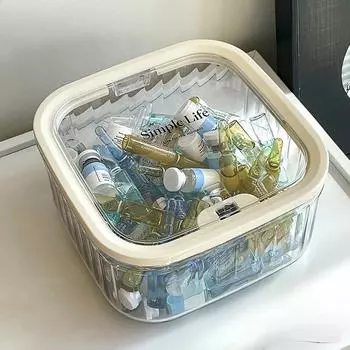 The Transparent Desktop of The Essence Storage Box Is A Shelf for CosmeticsSkin Care Samples and Small Sundries Small