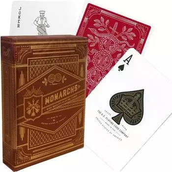 Theory11 Red Monarch Игральные карты USPCC Bicycle Monarchs Колода Карточные игры Волшебные трюки