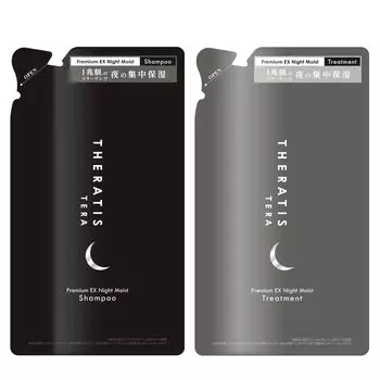 THERATIS Terra Premium EX Ночной увлажняющий шампунь для волос Refill Set Набор шампунь/кондиционер