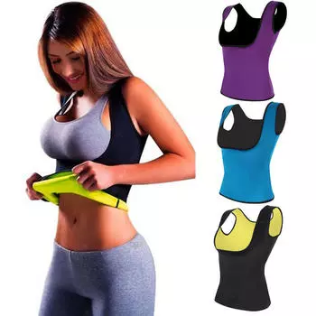 Thermo Sweat Body Shaper Corset для похудения Тренер для талии Cincher Clincher Vest L чёрный