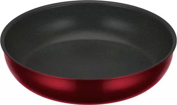 Thermos Durable Series Detachable Handle Frying Pan KVD IH/Gas Compatible Deep Red KVD-028 DR