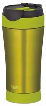 THERMOS Vacuum Insulated Portable Lime LMG Tumbler, 0.4L, Green, JND-400