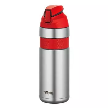 THERMOS Vacuum Insulated Straw Bottle Red FFQ-600 FFQ-600-S-R