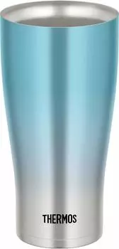 Thermos Вакуумный термостакан Синий градиент Подарок на день рождения Пиво Мужчины Женщины Подарок на день рождения 0.6л JDE-601C BL-FD Отцу