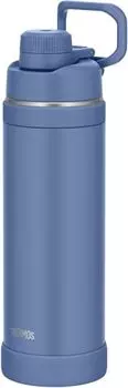 Thermos Water Bottle, Stainless-Steel, ash Blue, 1L