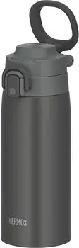 Thermos Water Bottle Vacuum Insulated Mobile Mug with Carry Loop 550ml Dark Gray DGY JOS-550