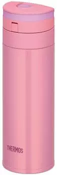 Thermos Water Bottle Vacuum Insulated Mobile Mug Open Pink P [One-Touch Type] 0.35L JNS-350 розовый