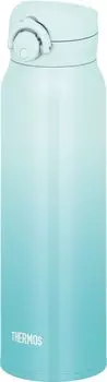 Thermos Water Vacuum Insulated Mobile Aqua Removable Spout for Easy Lightweight Stainless Steel Bottle, Mug, 750ml, Green, Cleaning, Type, One-Touch