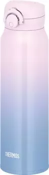 Thermos Water Vacuum Insulated Mobile Lilac Removable Spout for Easy Lightweight Stainless Steel Bottle, Mug, 750ml, Blue, Cleaning, Type, One-Touch