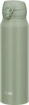 Thermos Water Vacuum Insulated Mobile Smoked Removable Spout for Easy Lightweight Stainless Steel SMKKI Bottle, Mug, 750ml, Khaki, Cleaning, Type,