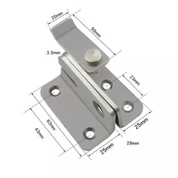 Thick Door Buckle Anti-lock Padlock Latch New Safety Door Lock Door Style 4