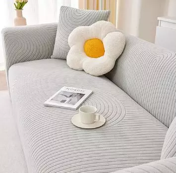 Thick Sofa Cover for Living Room Sofa Cover L-shaped Corner 1/2/3/4 Sofa Cover Elastic Jacquard Seater Sofa Cover 90-140