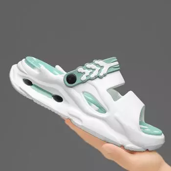 Thick Sole Beach Sandals Men s Best Selling for Men Casual Shoes Fashion Comfortable Anti Slip Eva Man Sneakers Slippers Outdoor 36 хаки