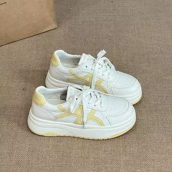 Thick-soled casual versatile little white shoes women s new summer thick-soled heightening not tired feet lightweight sports shoes 35