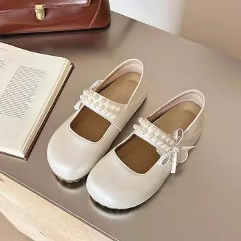 Thick-soled inner height increase silver single shoes women s new summer skirt Mary Jane evening small leather shoes 35