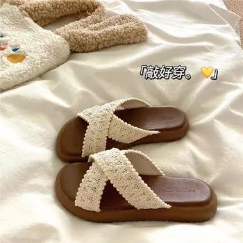 Thick-soled slippers women wear non-slip beach slippers in summer 35