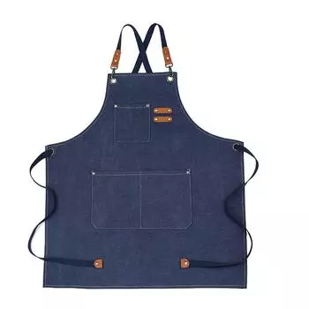 Thicken Chef Work Apron Multi-pocket Barista Apron New Kitchen Aprons Gardening