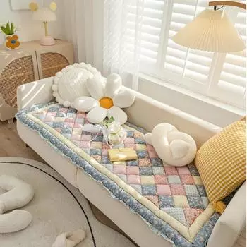 Thicken Cotton Sofa Cover Slip Resistant Slipcover Seat Multi Color European Couch Cover Sofa Towel for Living Room All seasons 50x160cm 1pcs
