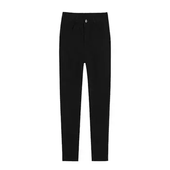 Thickened and Warm Trousers for Women In Autumn and Winter New Style Slim Fit and Slim Feet Bottoming Nine-point Pencil Women s Pants S